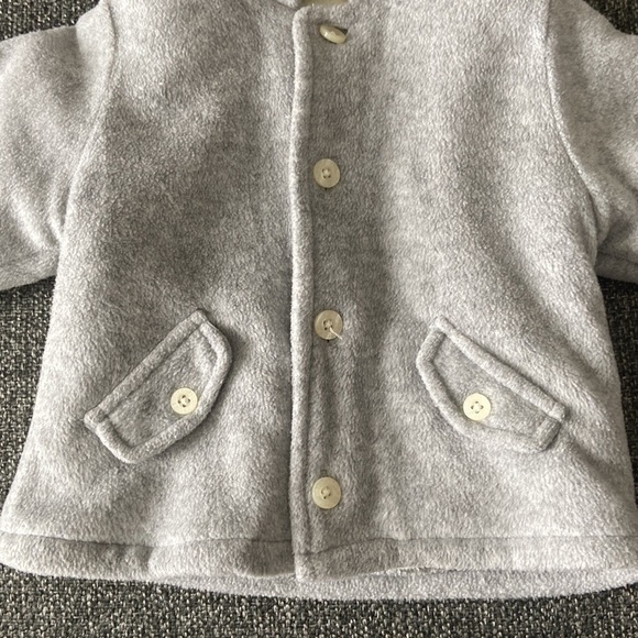 Baby Gap Winter Coat 3-6 Months Soft Fleece-Lined Hooded Spring Outdoors Warm - Picture 2 of 6